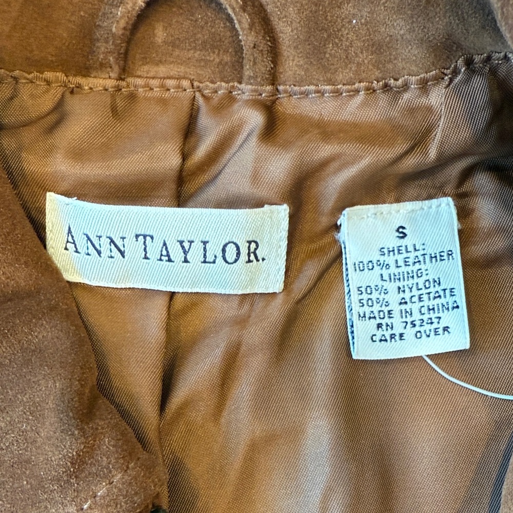 Ann Taylor Dark Brown Suede Vest - Picture 2 of 8